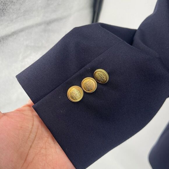 Jos A. Bank Men’s Navy Blazer Sport Coat 48” Chest Gold Buttons Classic Fit - Picture 9 of 17
